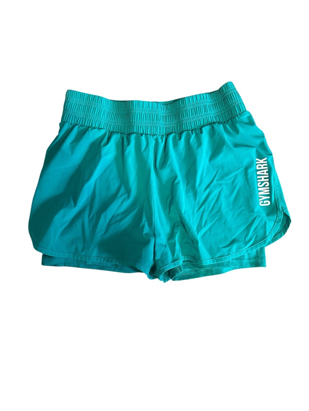 Gymshark Teal Running Shorts with Logo
